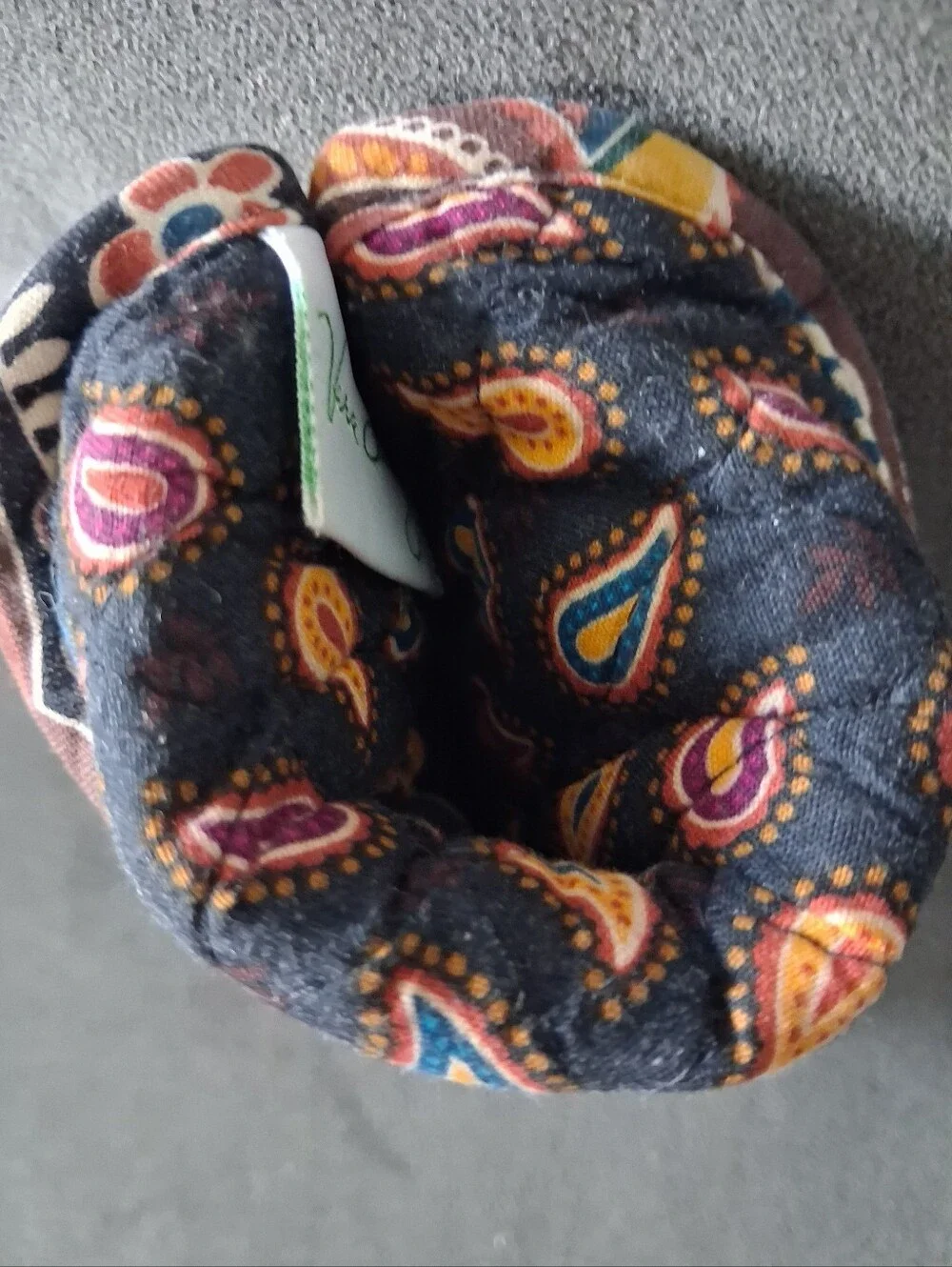 Vera Bradley Combo Beautiful Purple Quilted Cosmetic Case With Glasses Case